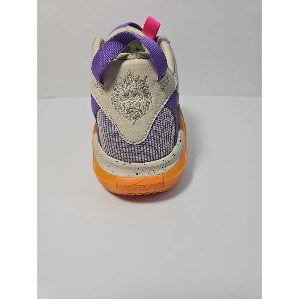 NIKE LEBRON WITNESS 7 SHOES SIZE 5Y YOUTH‎ GRAPE ORANGE